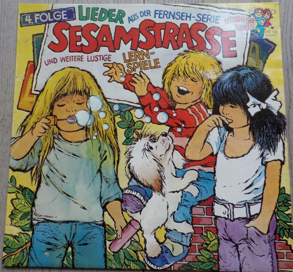 Cover Sesamstrasse - Lieder Aus Der Fernseh-Serie Sesamstrasse Und Weitere Lustige Lernspiele (4. Folge) (LP) Schallplatten Ankauf