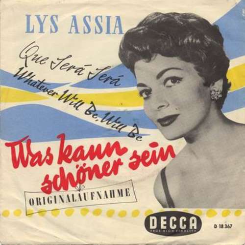 Cover Lys Assia - Was Kann Schöner Sein (7, Single, Mono, blu) Schallplatten Ankauf