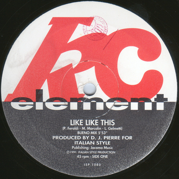 Cover KC Element - Like Like This (12) Schallplatten Ankauf