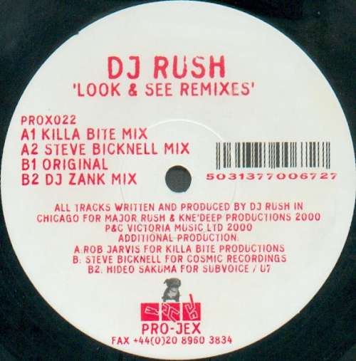 Cover DJ Rush - Look And See (Remixes) (12) Schallplatten Ankauf