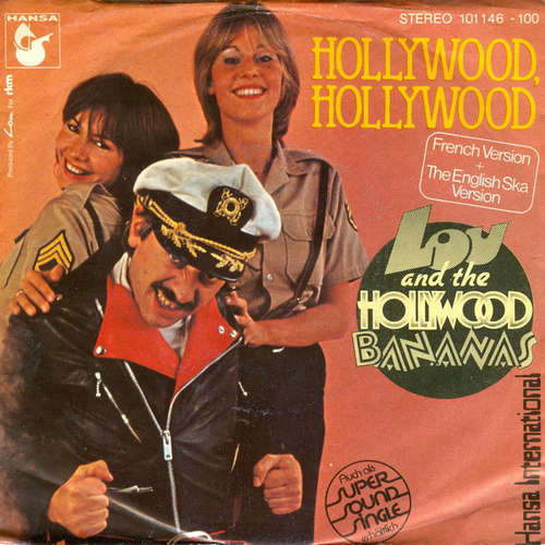 Cover zu Lou And The Hollywood Bananas* - Hollywood, Hollywood (French Version + The English Ska Version) (7, Single) Schallplatten Ankauf