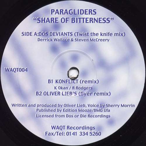 Cover Paragliders - Share Of Bitterness (12) Schallplatten Ankauf