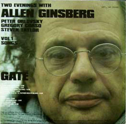 Cover Allen Ginsberg - Gate, Two Evenings With Allen Ginsberg Vol.1 Songs (LP) Schallplatten Ankauf
