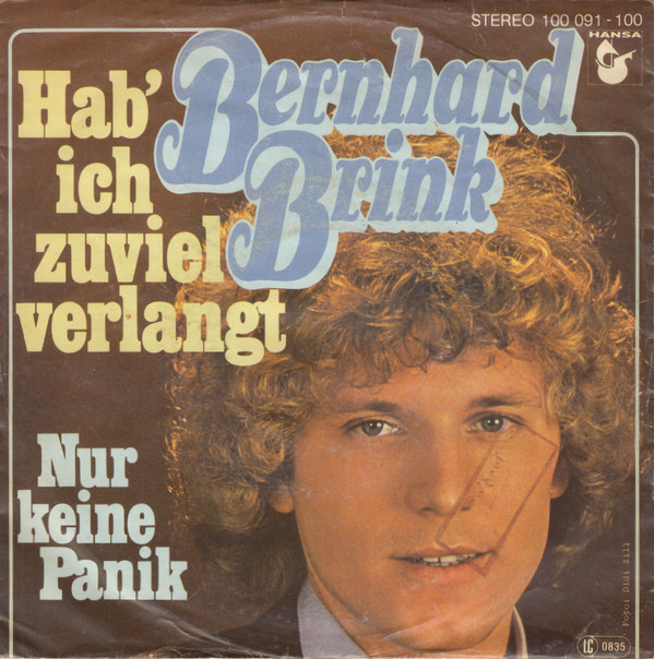 Cover Bernhard Brink - Hab' Ich Zuviel Verlangt (7, Single) Schallplatten Ankauf
