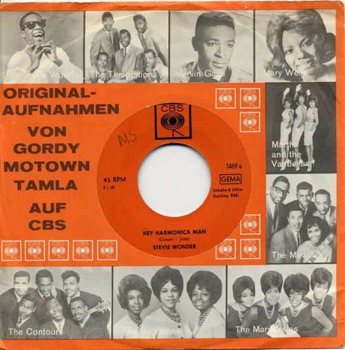 Cover Stevie Wonder - Hey Harmonica Man  (7, Single) Schallplatten Ankauf