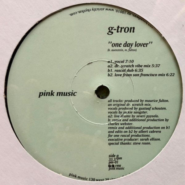Cover G-Tron - One Day Lover (12) Schallplatten Ankauf