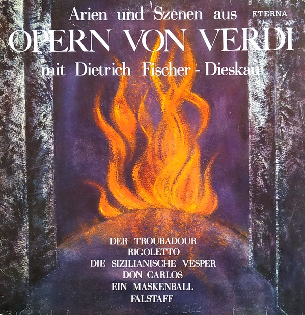 Cover Dietrich Fischer-Dieskau, Verdi* - Dietrich Fischer-Dieskau Singt Arien Von Giusseppe Verdi (LP, RE, Blu) Schallplatten Ankauf