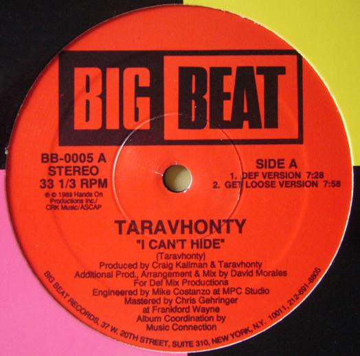 Cover Taravhonty - I Can't Hide (12) Schallplatten Ankauf