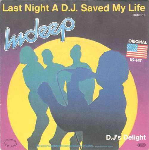 Cover Indeep - Last Night A D.J. Saved My Life (7, Single) Schallplatten Ankauf