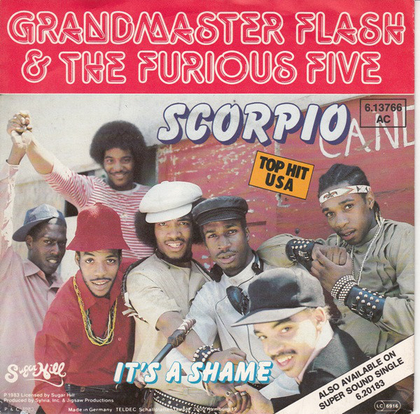 Cover Grandmaster Flash & The Furious Five - Scorpio (7, Single) Schallplatten Ankauf
