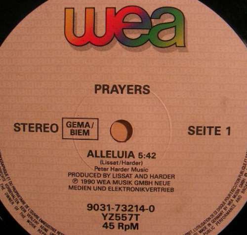 Cover Prayers - Alleluia (12) Schallplatten Ankauf