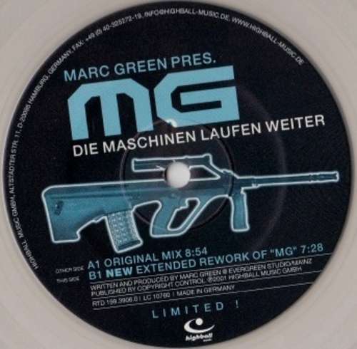 Cover Marc Green - Die Maschinen Laufen Weiter (10, Lig) Schallplatten Ankauf