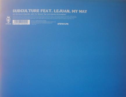 Cover Subculture - My Way (12) Schallplatten Ankauf