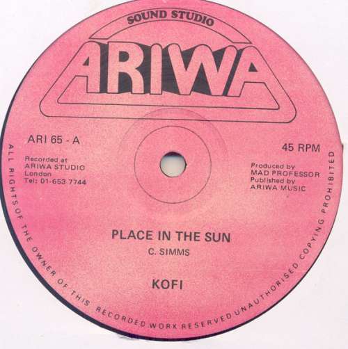 Cover Kofi / Mad Professor & Robotics* - Place In The Sun / Time Warp (12) Schallplatten Ankauf