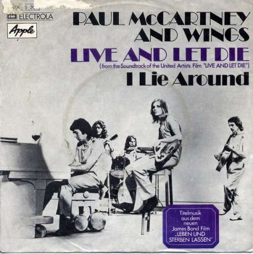Cover Live And Let Die / I Lie Around Schallplatten Ankauf