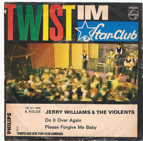 Cover Jerry Williams (3) & The Violents (2) - Do It Over Again / Please Forgive Me Baby (7, Mono) Schallplatten Ankauf