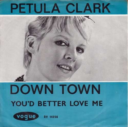 Cover Petula Clark - Down Town (7, Single) Schallplatten Ankauf