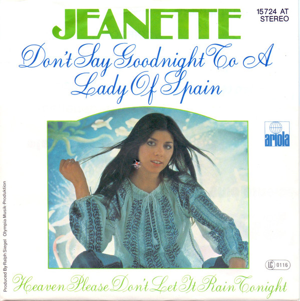 Cover Jeanette (6) - Don't Say Goodnight To A Lady Of Spain (7, Single) Schallplatten Ankauf