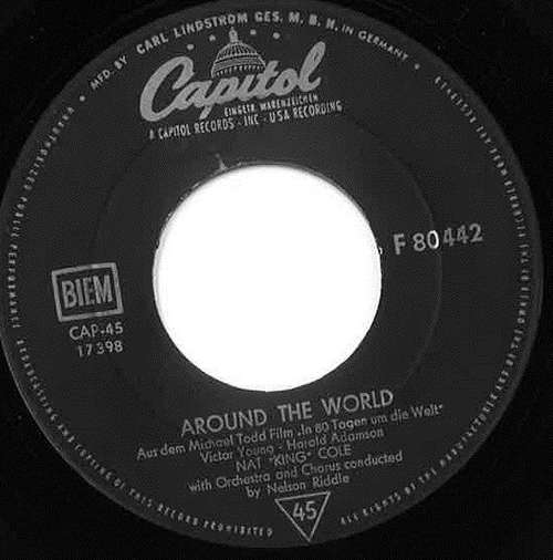 Bild Nat King Cole* - Around The World / With You On My Mind (7, Single, Mono) Schallplatten Ankauf