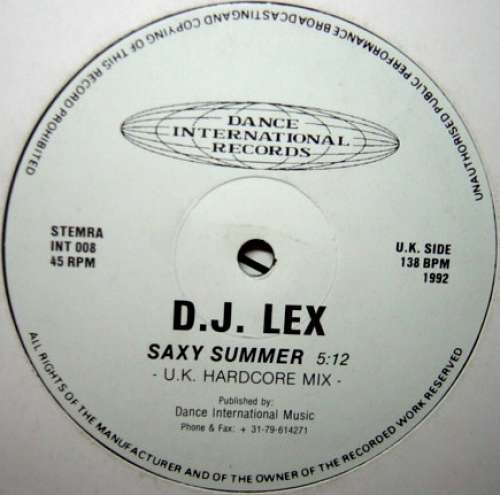 Cover D.J. Lex* - Saxy Summer (12) Schallplatten Ankauf