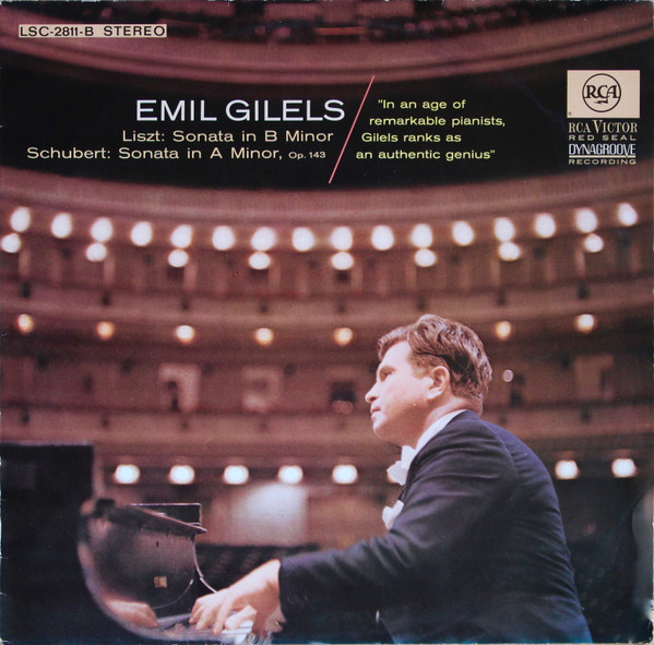 Cover Emil Gilels — Liszt* / Schubert* - Sonata In B Minor - Sonata In A Minor, Op.143 (LP) Schallplatten Ankauf
