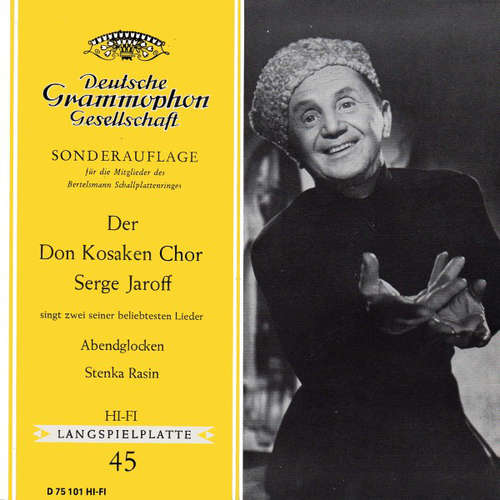 Cover Der Don Kosaken Chor Serge Jaroff* - Abendglocken / Stenka Rasin (7, Mono, Club) Schallplatten Ankauf