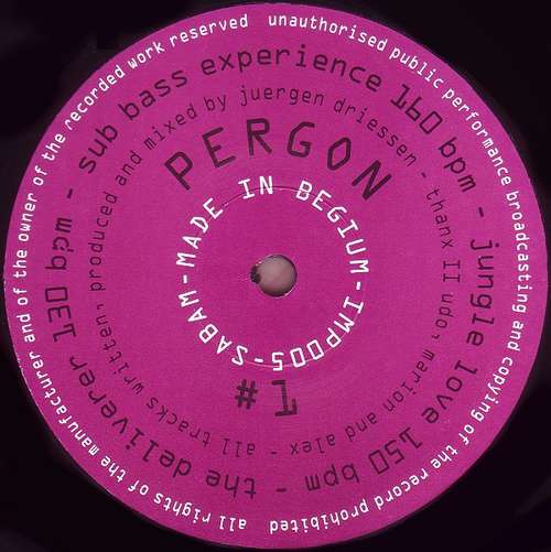 Cover Pergon - #1 (12) Schallplatten Ankauf