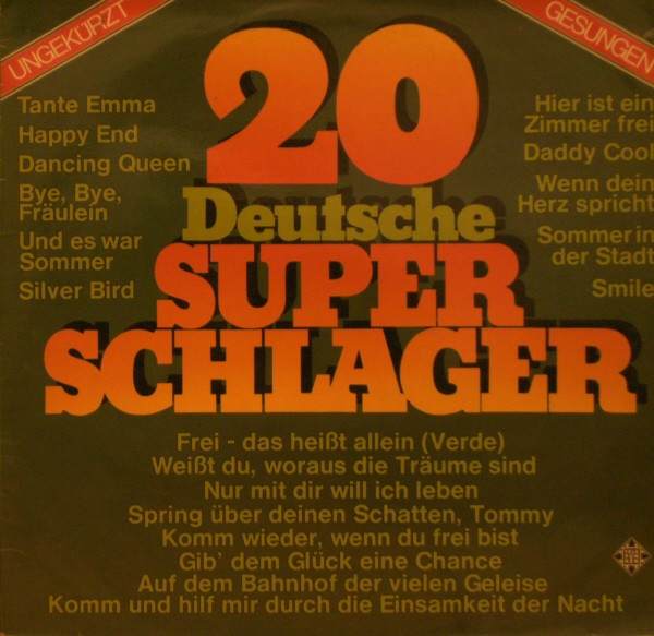 Cover Unknown Artist - 20 Deutsche Superschlager (LP, Comp) Schallplatten Ankauf