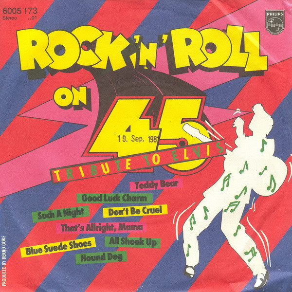 Cover Rock 'n' Roll On 45 - Tribute To Elvis (7, Single) Schallplatten Ankauf