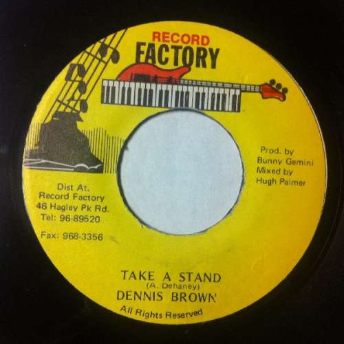 Cover Dennis Brown - Take A Stand (7) Schallplatten Ankauf