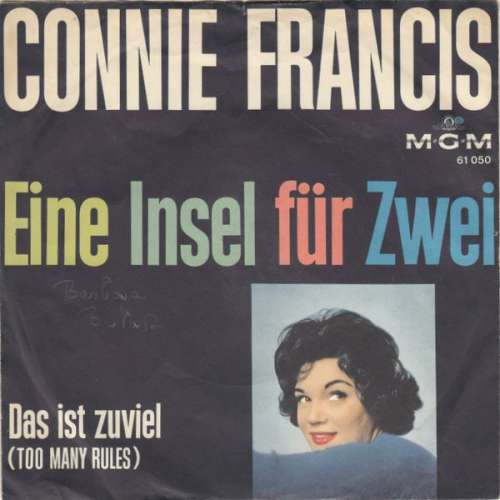 Cover Connie Francis - Eine Insel Für Zwei (7, Single, Mono) Schallplatten Ankauf
