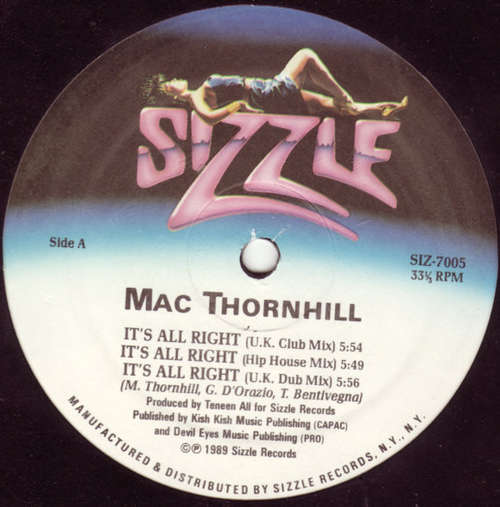 Cover Mac Thornhill - It's All Right (12) Schallplatten Ankauf