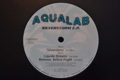 Cover Aqualab - Silverstorm E.P. (12, EP) Schallplatten Ankauf
