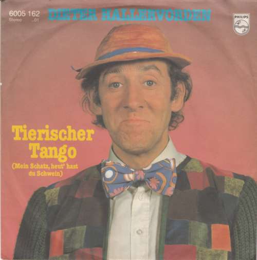 Cover Dieter Hallervorden - Tierischer Tango / Wieder Alles Im Eimer (7, Single) Schallplatten Ankauf