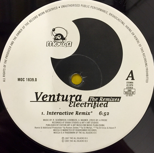 Cover Ventura - Electrified - The Remixes (12) Schallplatten Ankauf