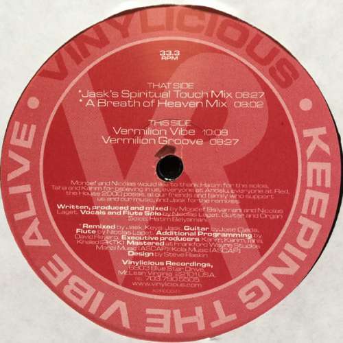 Cover Nicolicious - Vermilion Vibe (12) Schallplatten Ankauf