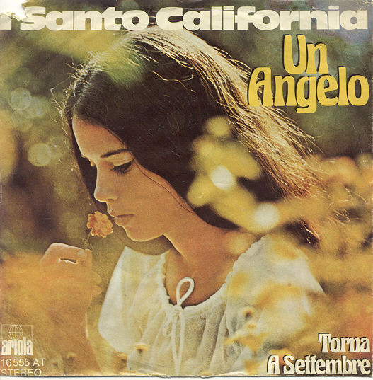 Cover I Santo California - Un Angelo  (7, Single) Schallplatten Ankauf