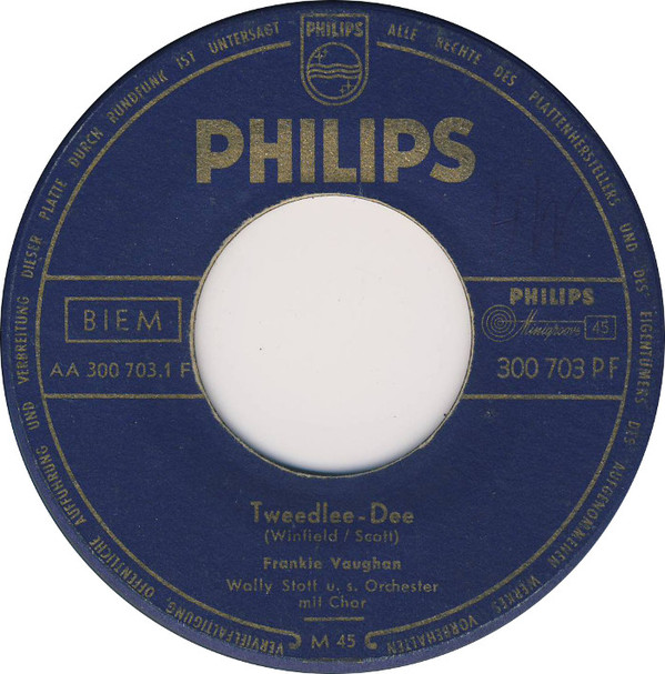 Cover Frankie Vaughan - Tweedlee-Dee / Give Me The Moonlight, Give Me The Girl (7, Single) Schallplatten Ankauf