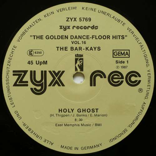 Cover Bar-Kays / Sylvester - Holy Ghost / You Make Me Feel (Mighty Real) (12, Gen) Schallplatten Ankauf
