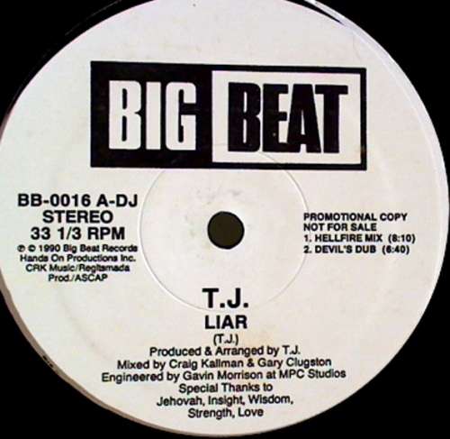 Cover T.J. - Liar (12, Promo) Schallplatten Ankauf