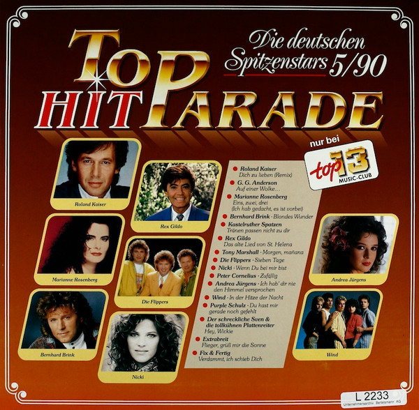 Cover Various - Top Hitparade 5/90. Die Deutschen Spitzenstars (LP, Comp, Club) Schallplatten Ankauf