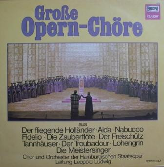 Cover Chor* Und Orchester Der Hamburgischen Staatsoper* Leitung Leopold Ludwig - Große Opern-Chöre (LP, Comp, RE) Schallplatten Ankauf