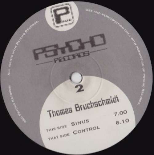 Cover Thomas Bruchschmidt - Sinus / Control (12) Schallplatten Ankauf