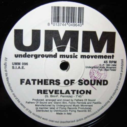 Cover Fathers Of Sound - Revelation (12, S/Sided, Etch) Schallplatten Ankauf