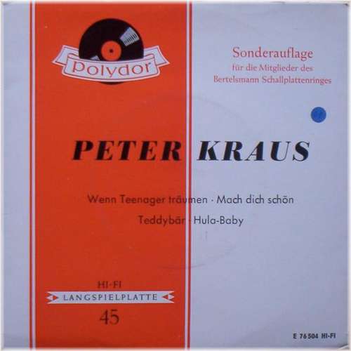 Cover Peter Kraus - Peter Kraus (7, EP, Mono) Schallplatten Ankauf