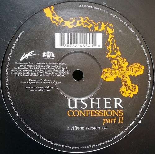 Cover Usher - Confessions Part II (12, Promo) Schallplatten Ankauf