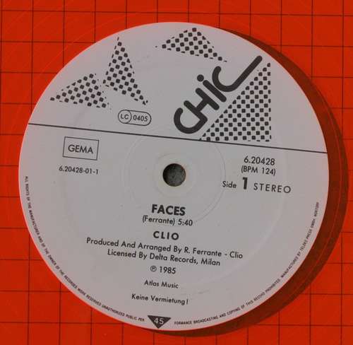 Cover Clio - Faces / Feel The Fear (12, Ora) Schallplatten Ankauf