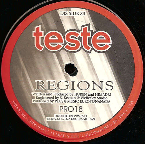 Cover Teste - Regions / Praecox (12) Schallplatten Ankauf
