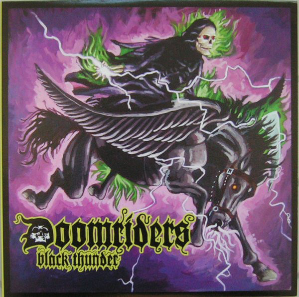 Cover Doomriders - Black Thunder (LP, Album, RP, Mar) Schallplatten Ankauf