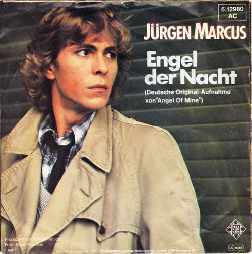 Cover Jürgen Marcus - Engel Der Nacht (7, Single) Schallplatten Ankauf